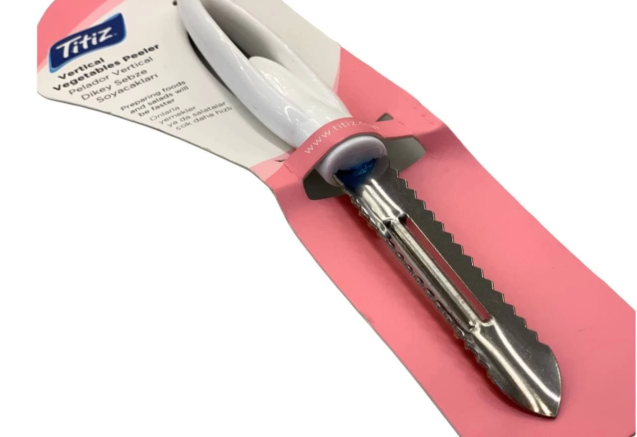 مقوار معدن بيد بلاستيك من تيتيز، AP-1095 - أبيض